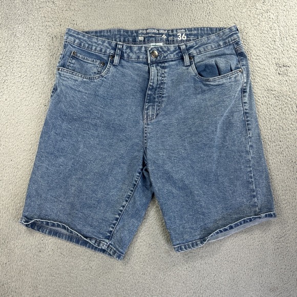 Lrg Other - LRG Lifted Research Group Jorts Mens 36 Blue Denim Pants Jean Shorts Skate Work